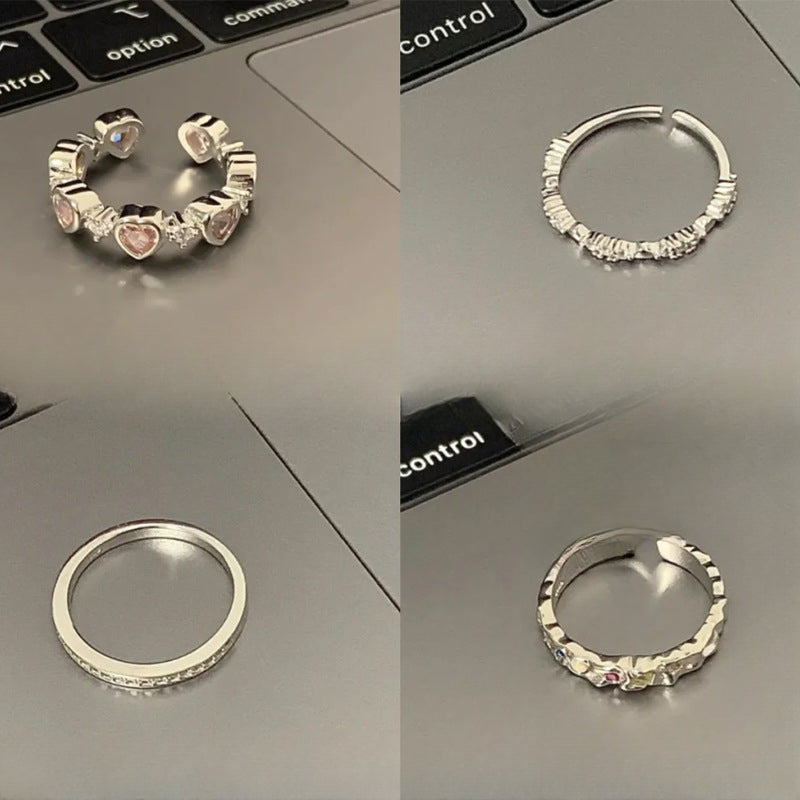 Wholesale plain ring irregular 925 sterling silver ring