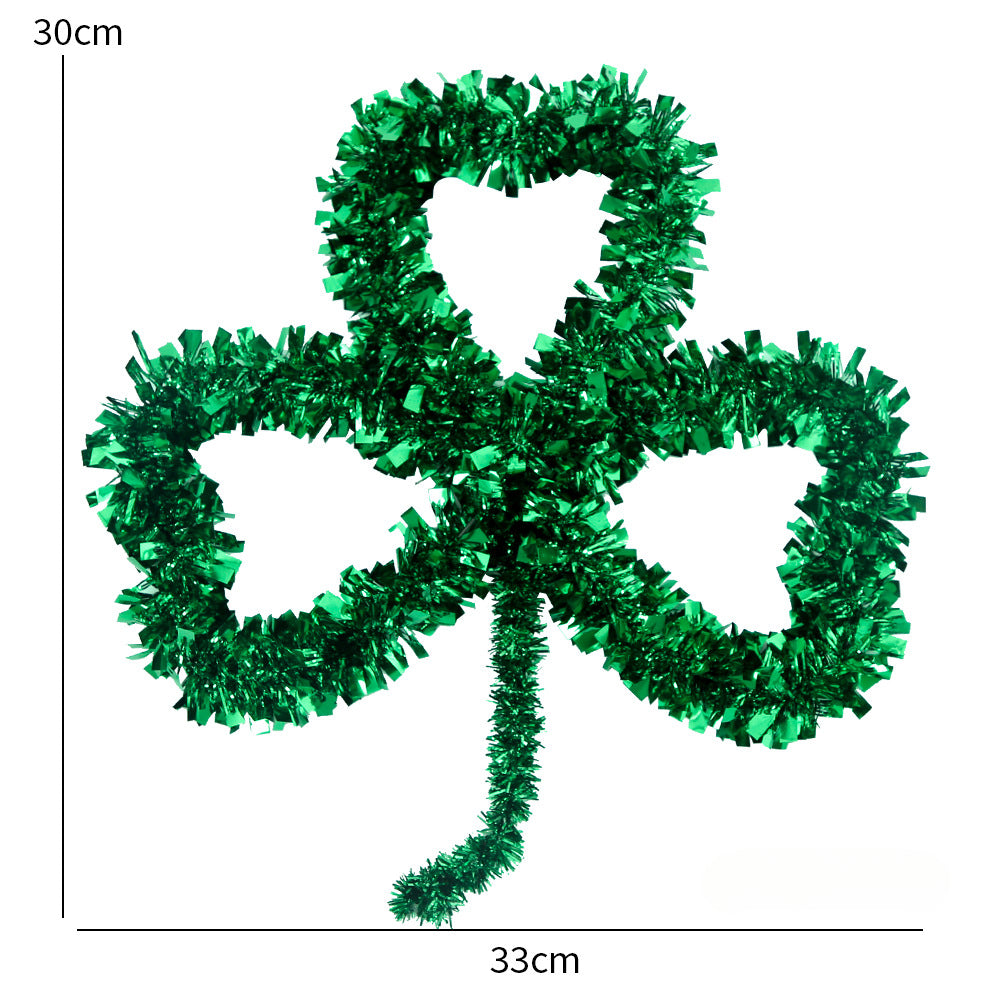 Wholesale PET Saint Patrick's Day Green Wool Top Festival Party Decoration