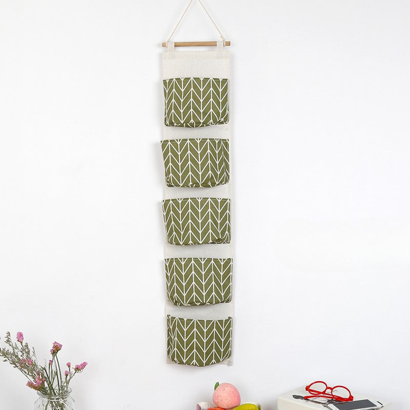 Wholesale Cotton and Linen Three-dimensional Miscellaneous Storage Hanging Bags