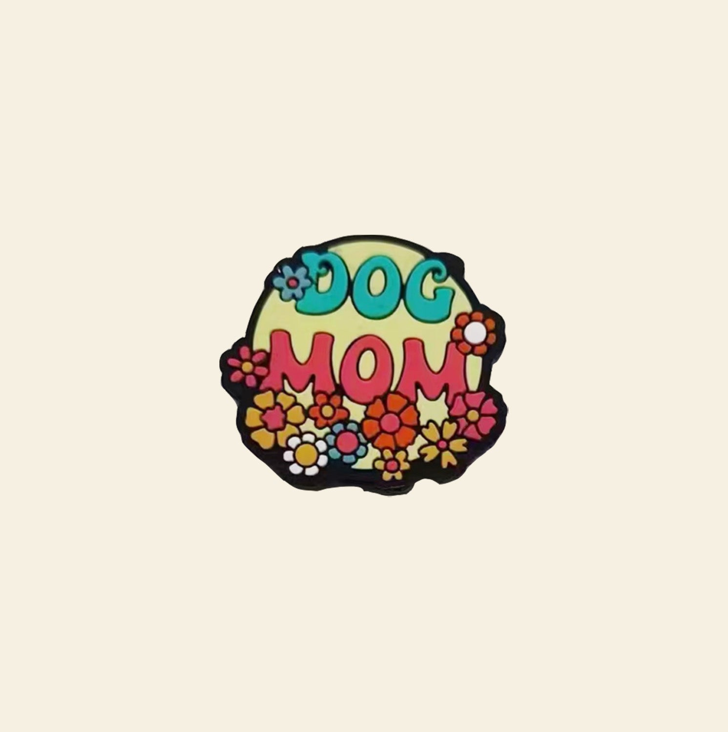 Wholesale 10 Pcs Cartoon Flower Letters Silicone Beads