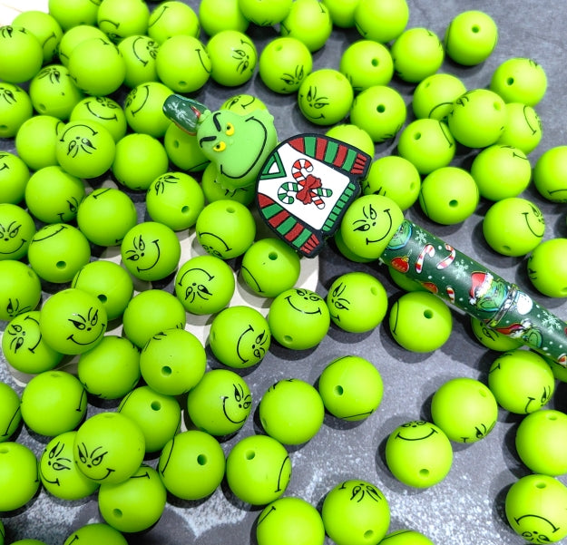 Wholesale 50pcs 3D Cute Cartoon Creative Gentle Smile Face Beads