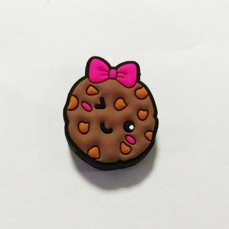 Wholesale 10pcs Silicone Cute Cartoon Animal Cookies Coffee Beads