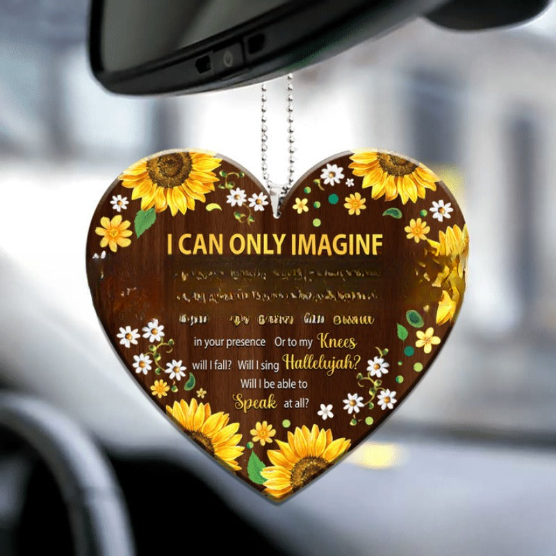 Wholesale Pink Chrysanthemum Love Acrylic Car Keychains