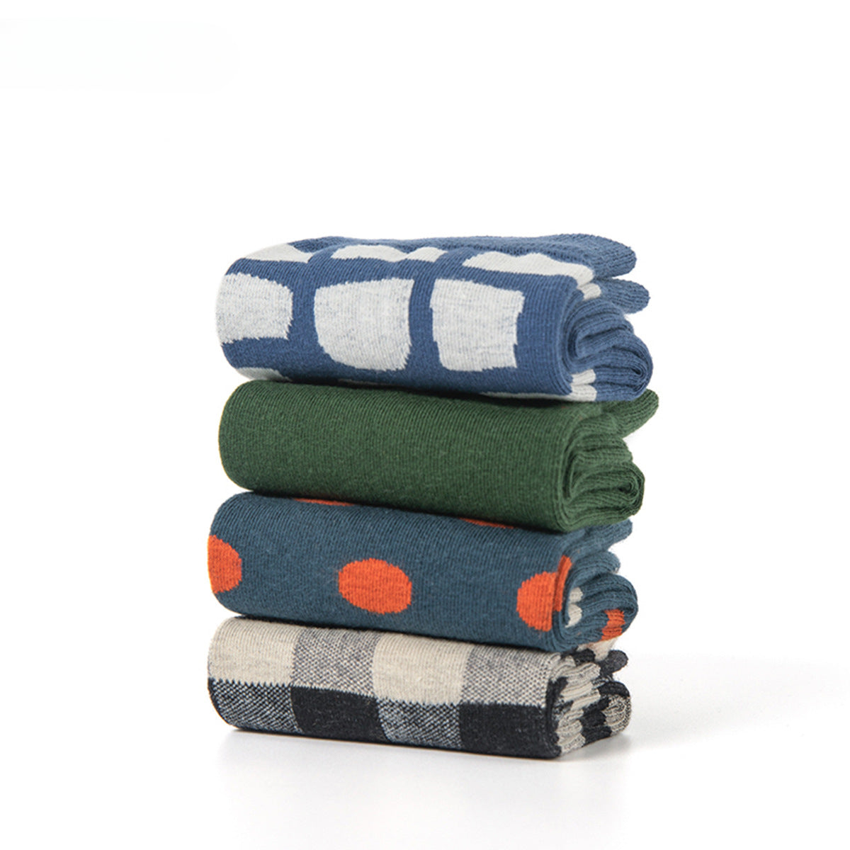 Wholesale Valentine's Day Autumn and Winter Cotton Socks College Style Striped Mid-calf Socks