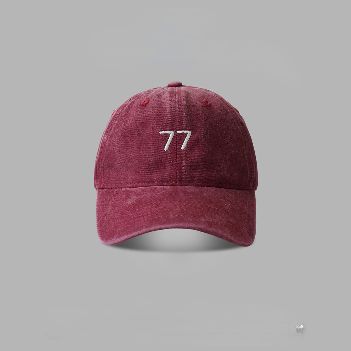 Wholesale Cotton Washed 77 Embroidered Baseball Cap