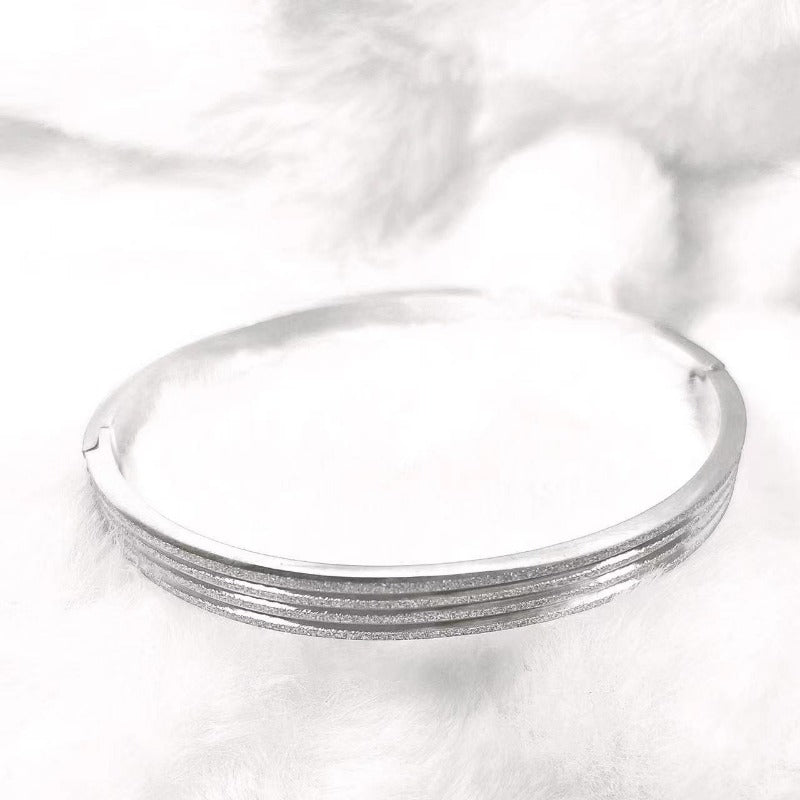 Wholesale titanium steel gold stripe bracelet