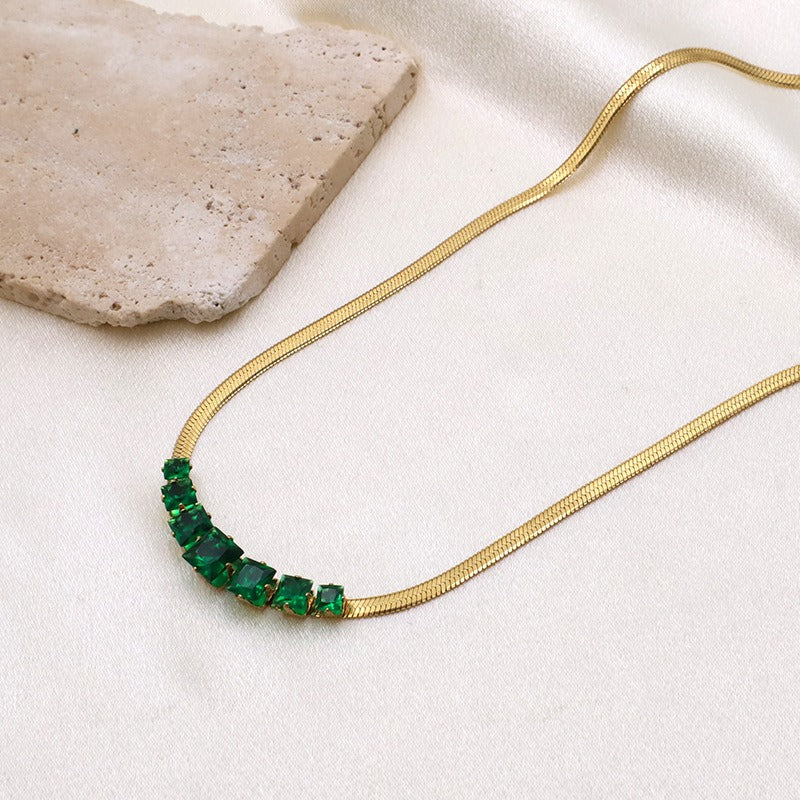 Wholesale European and American Amazon Light Luxury Temperament Niche Long Titanium Steel Versatile Necklaces