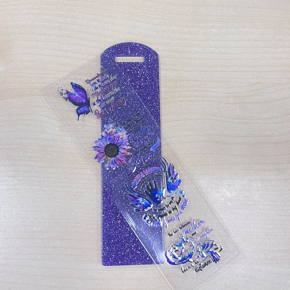 Wholesale 10pcs Shiny Fine Handmade DIY Acrylic Bookmark