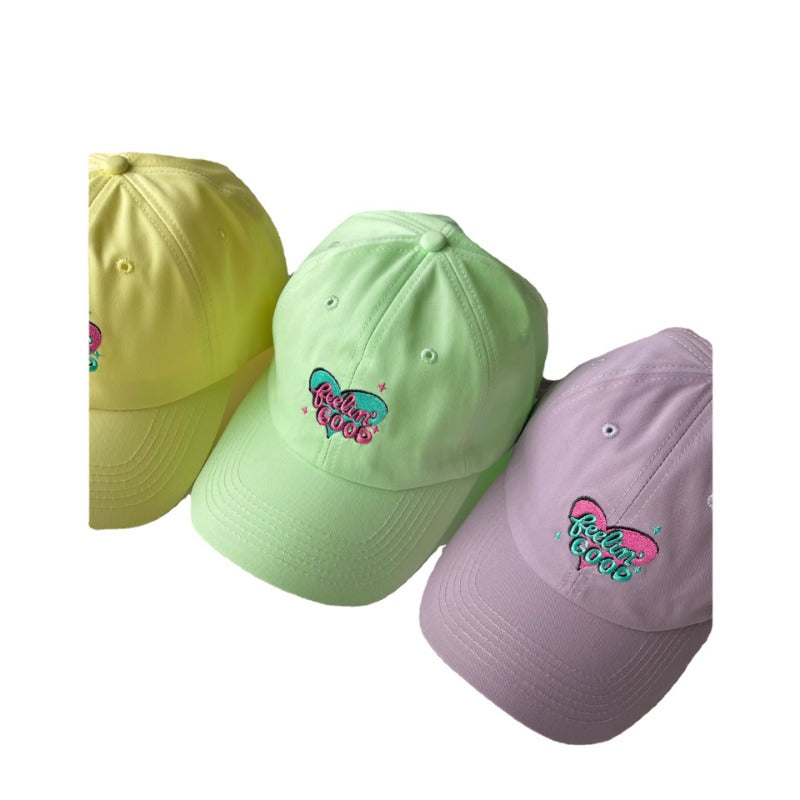 Wholesale Heart Patch Light Color Baseball Cap