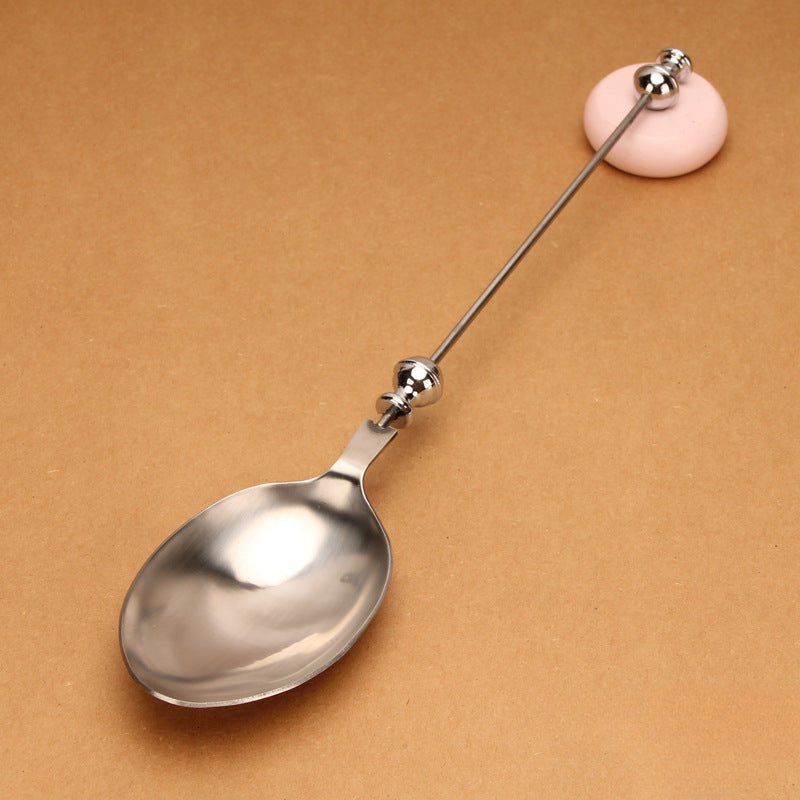 Wholesale Beadable Utensils DIY Stainless Steel Sugar Tea Spoon Spoon Fork Cutlery