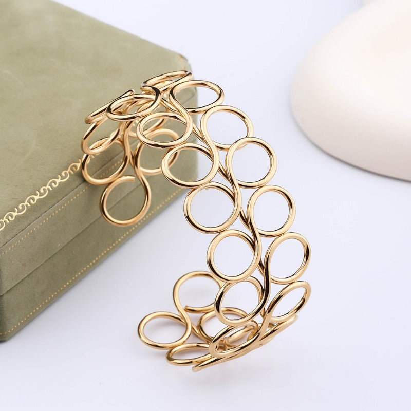 Wholesale Personalized Titanium Steel Trendy Fashion Hollow Stainless Steel Bracelet