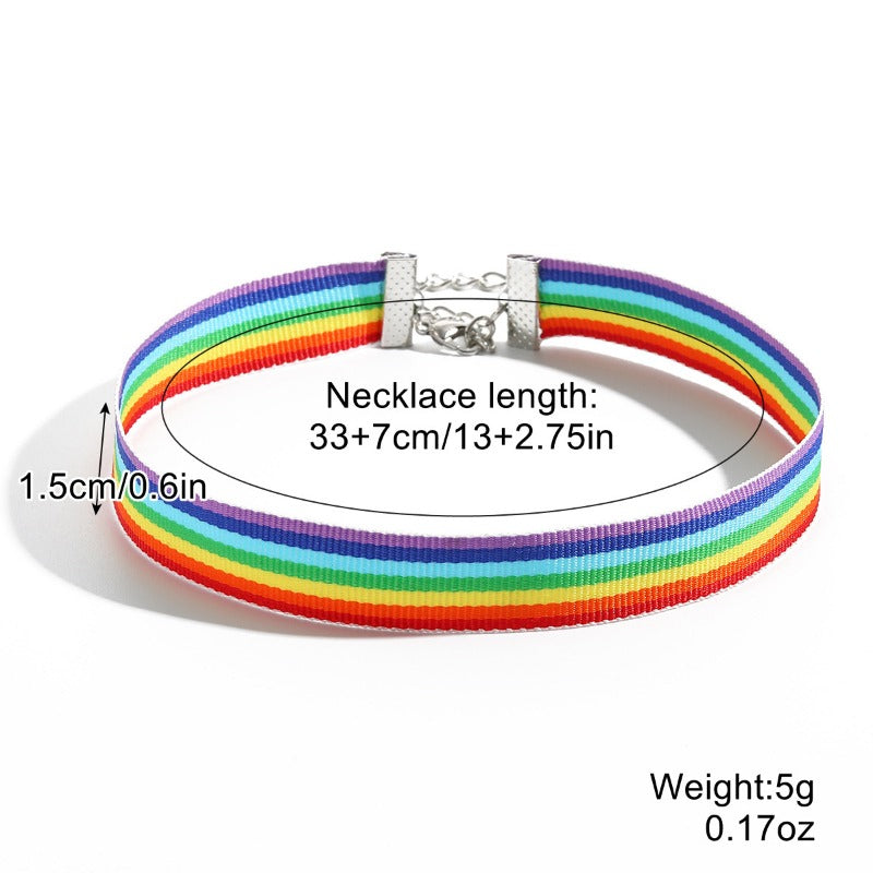 Wholesale 1pair/pack Rainbow Heart Magnetic Bracelets for Valentine's Day.
