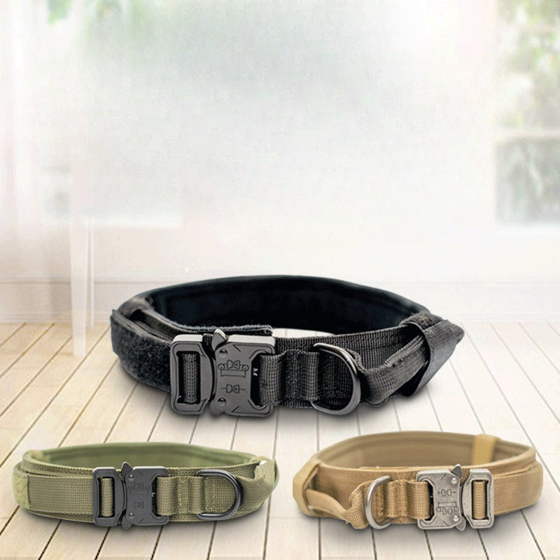 Wholesale Outdoor Nylon Water Repellent Adjustable Tactical Dog Collar