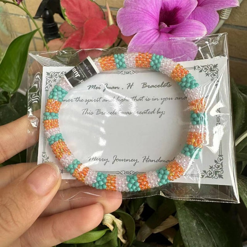 Wholesale Japanese Bohemian Rice Beads Fragrance Diffuser Bracelet