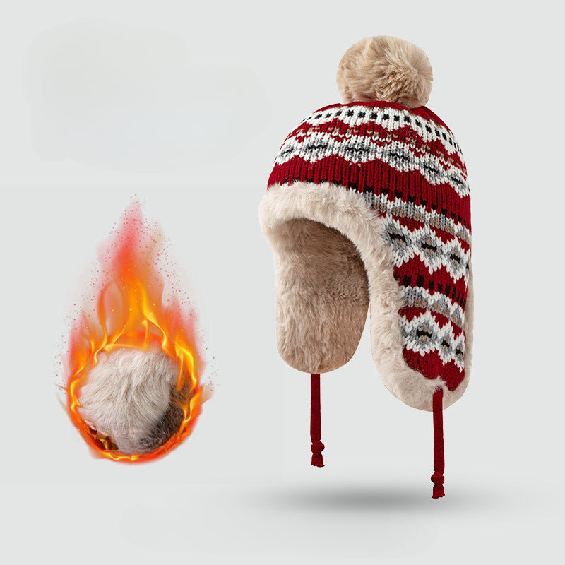 Wholesale Plush and Thick Insulation Acrylic Ear Protectors for Outdoor Cycling and Skiing Hats