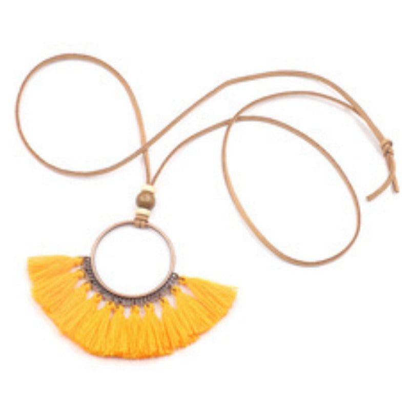 Wholesale Alloy Creative Tassel Long Necklace