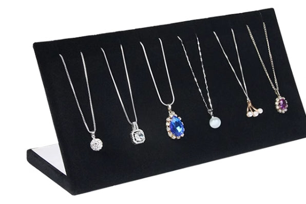 Venta al por mayor Soporte de exhibición de joyería de terciopelo de cartón