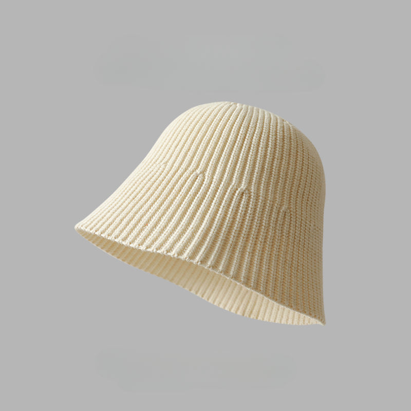 Wholesale Solid Color Woven Knitted Bucket Hat