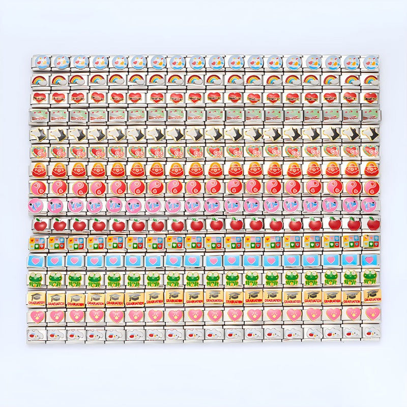 Wholesale Personalized Hand-stitched DIY Pattern Stainless Steel Combination Bracelet