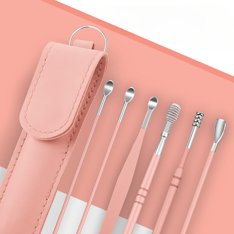 Wholesale Stainless Steel Ear Pick 6-piece Set