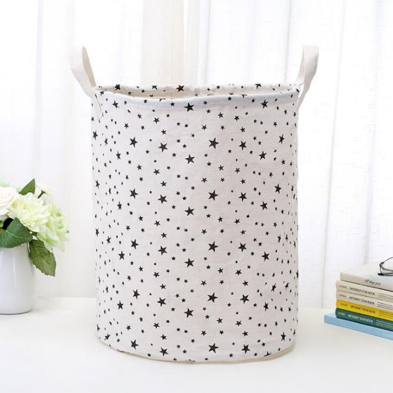 Wholesale Cotton and Linen Large Capacity Foldable Storage Baskets