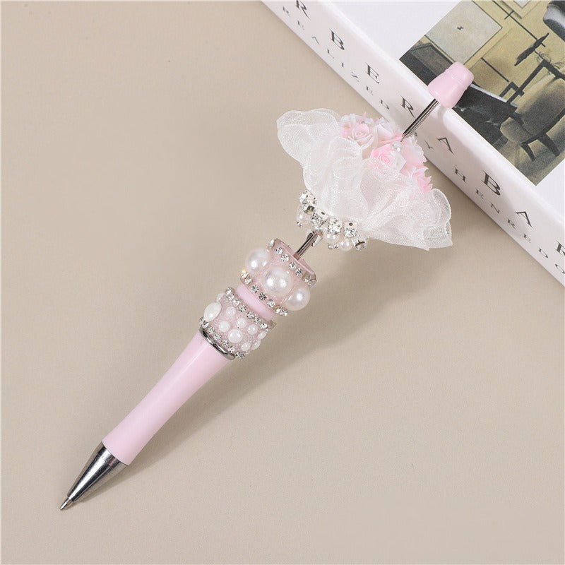 Wholesale 6pcs Heavy Handmade Beads Inlaid with Diamonds Luminous Bouquet DIY Jewelry Accessories Beads