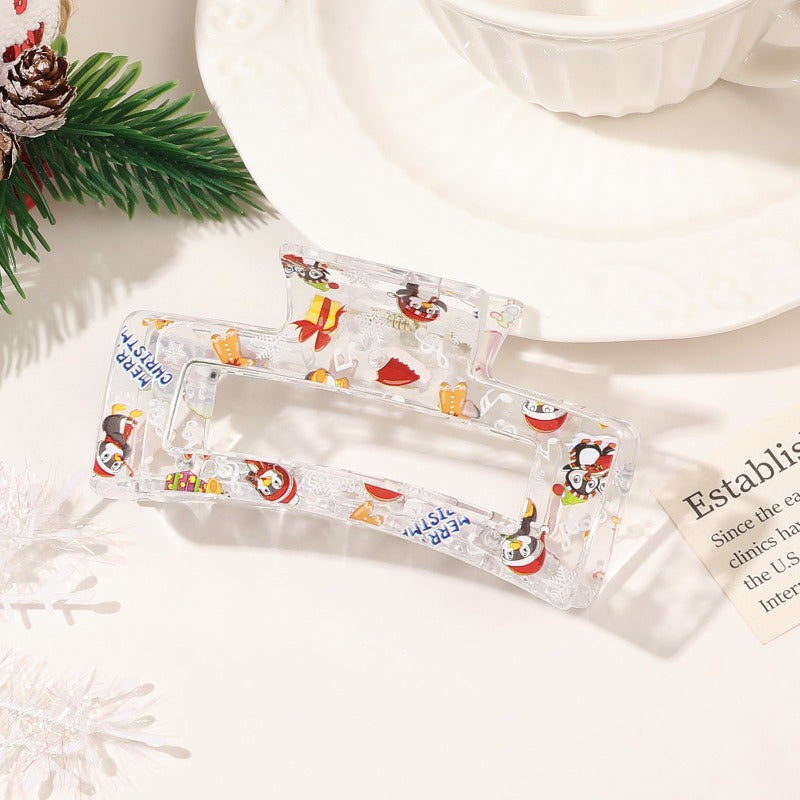 Wholesale Christmas Cute Sweet Print Shark Hair Clips