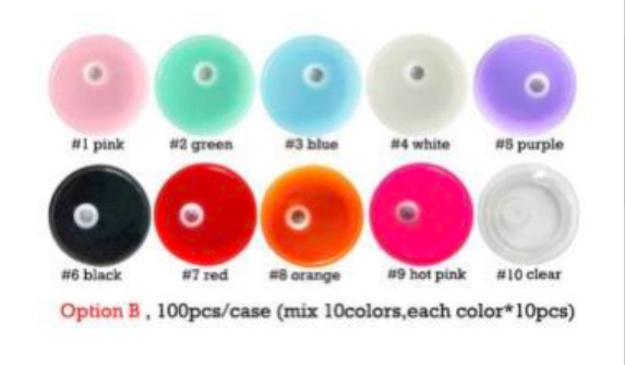Wholesale 100pcs Straw Cup Lid Thermos Cup Glass Cup Lid Space Pot Plastic Lid