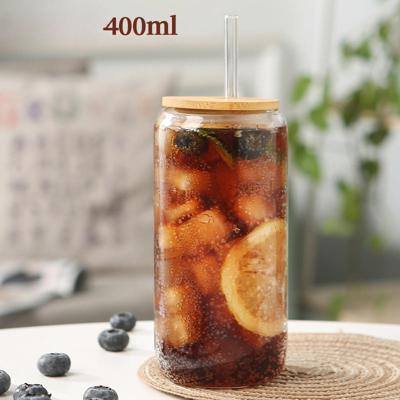 Wholesale High Borosilicate Glass Cup with Straw