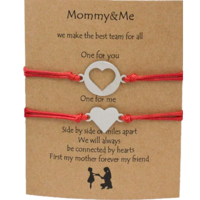 Wholesale Stainless Steel Hollow Heart Bracelet Set