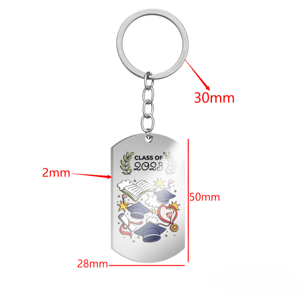 Wholesale 2023 Couple Graduation Season Stainless Steel Keychain