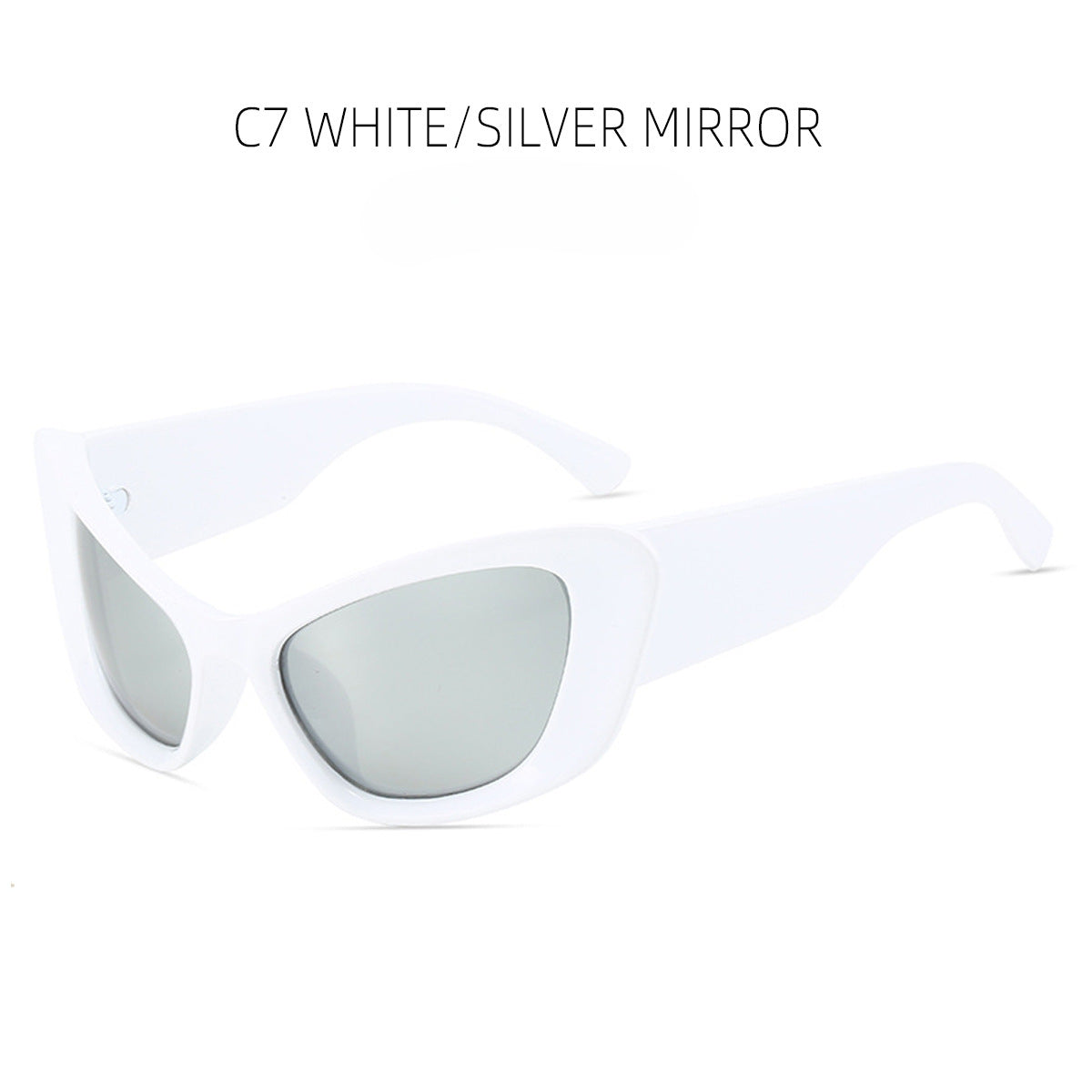 Wholesale PC Pop-up Hip-hop Cat Eye Small Frame Sunglasses