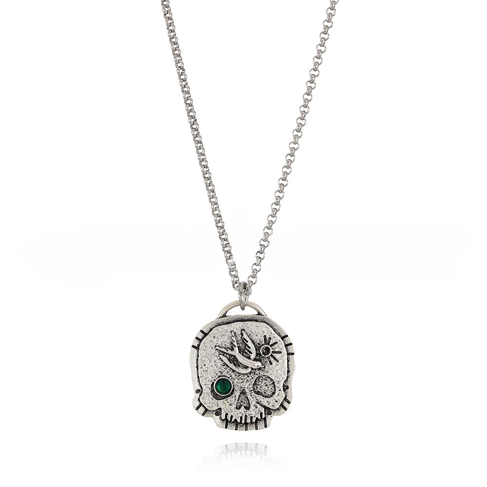 Wholesale New Skull Pendant Alloy Necklace