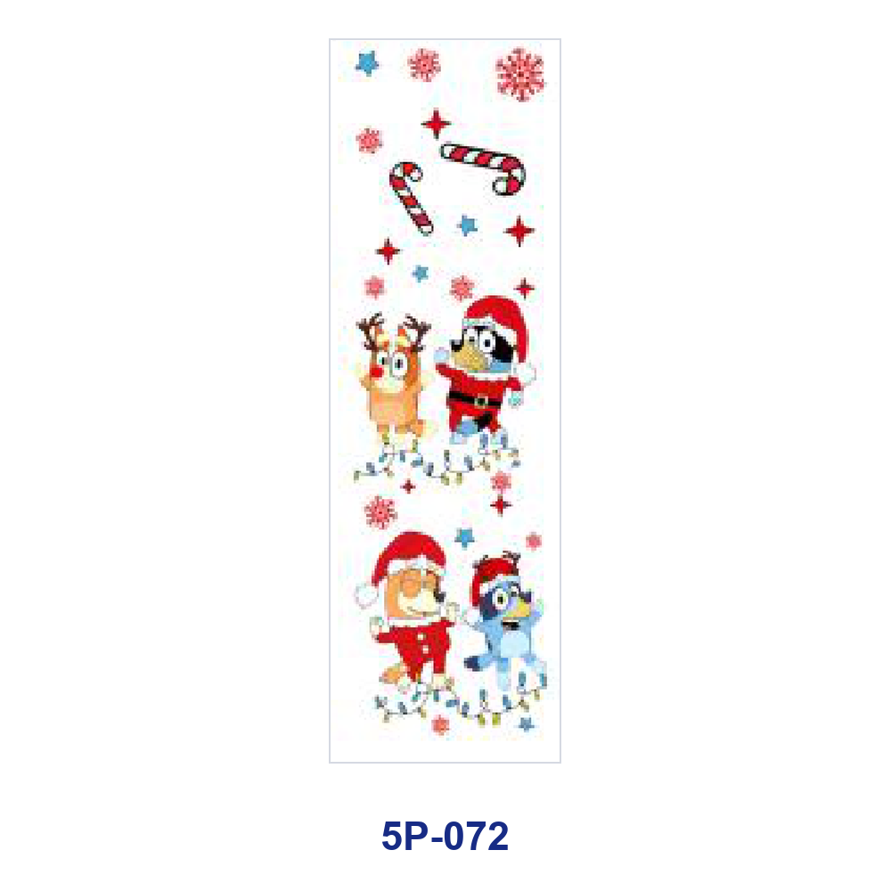 Wholesale 2/ 8/ 16pcs Christmas Party Gift Candy Cane Snowflake Playful Holiday Slogan Print Pen and Bookmark Stickers UV DTF Wraps OLY Exclusive