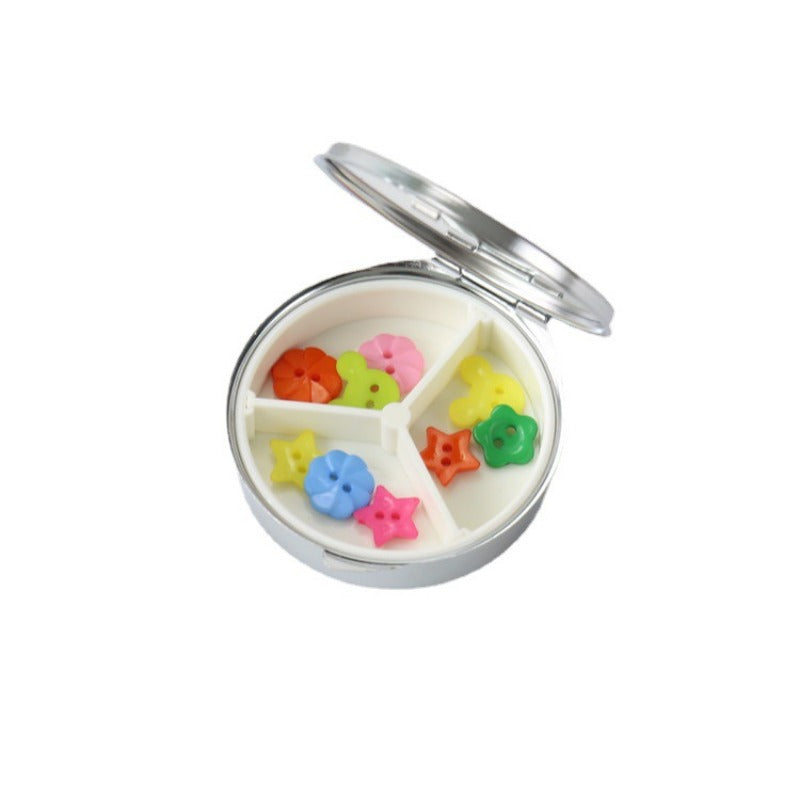 Wholesale Round Three Grid Metal Folding Creative Storage