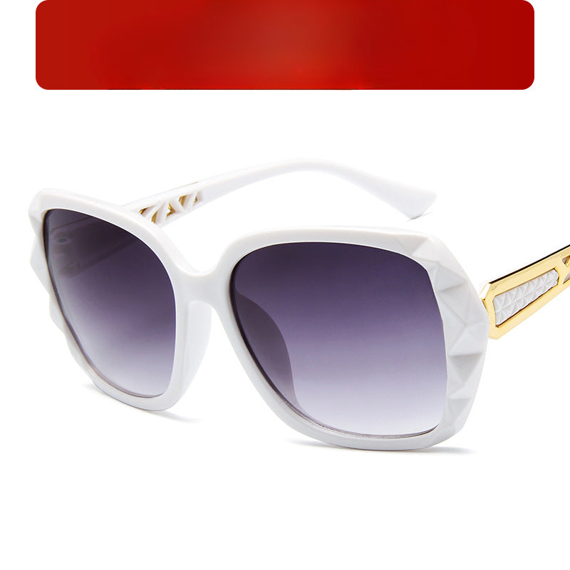 Wholesale Progressive Color Large Frame PC Sunglasses
