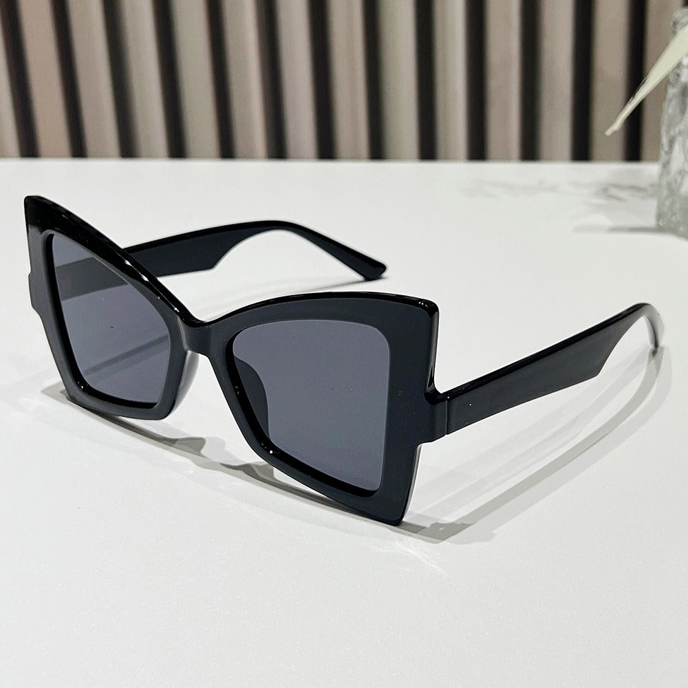 Wholesale Butterfly Cat-eye Colorful Pattern Sunglasses