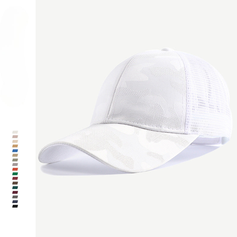Wholesale Versatile Camouflage Sports Breathable Mesh Hard Top Baseball Cap