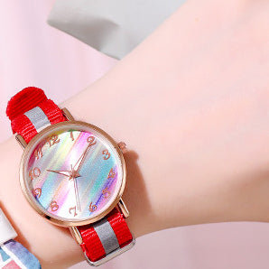 Wholesale Zhendianzhibao Coated Glass Colorful Rainbow Watch