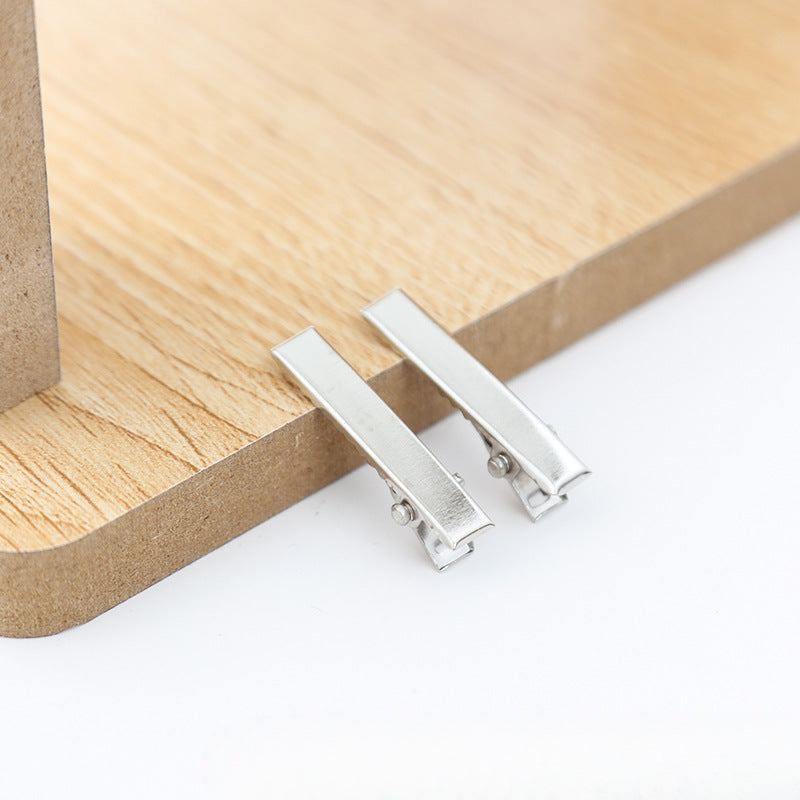 Wholesale 30pcs/pack Handmade Cream Glue DIY Word Clip Hairpin Material Package Accessories