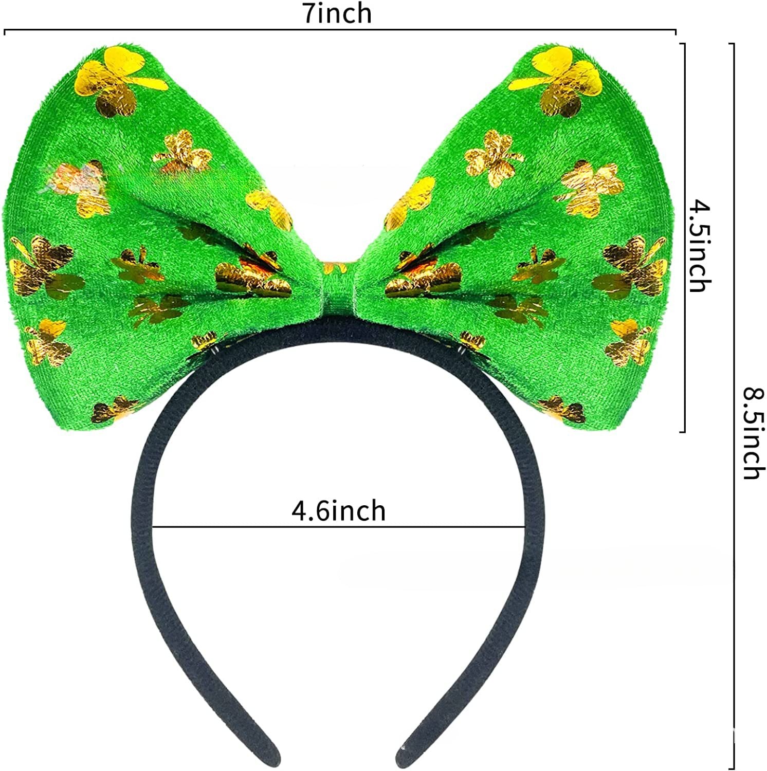 Wholesale 10pcs St. Patrick's Day Plastic Headbands
