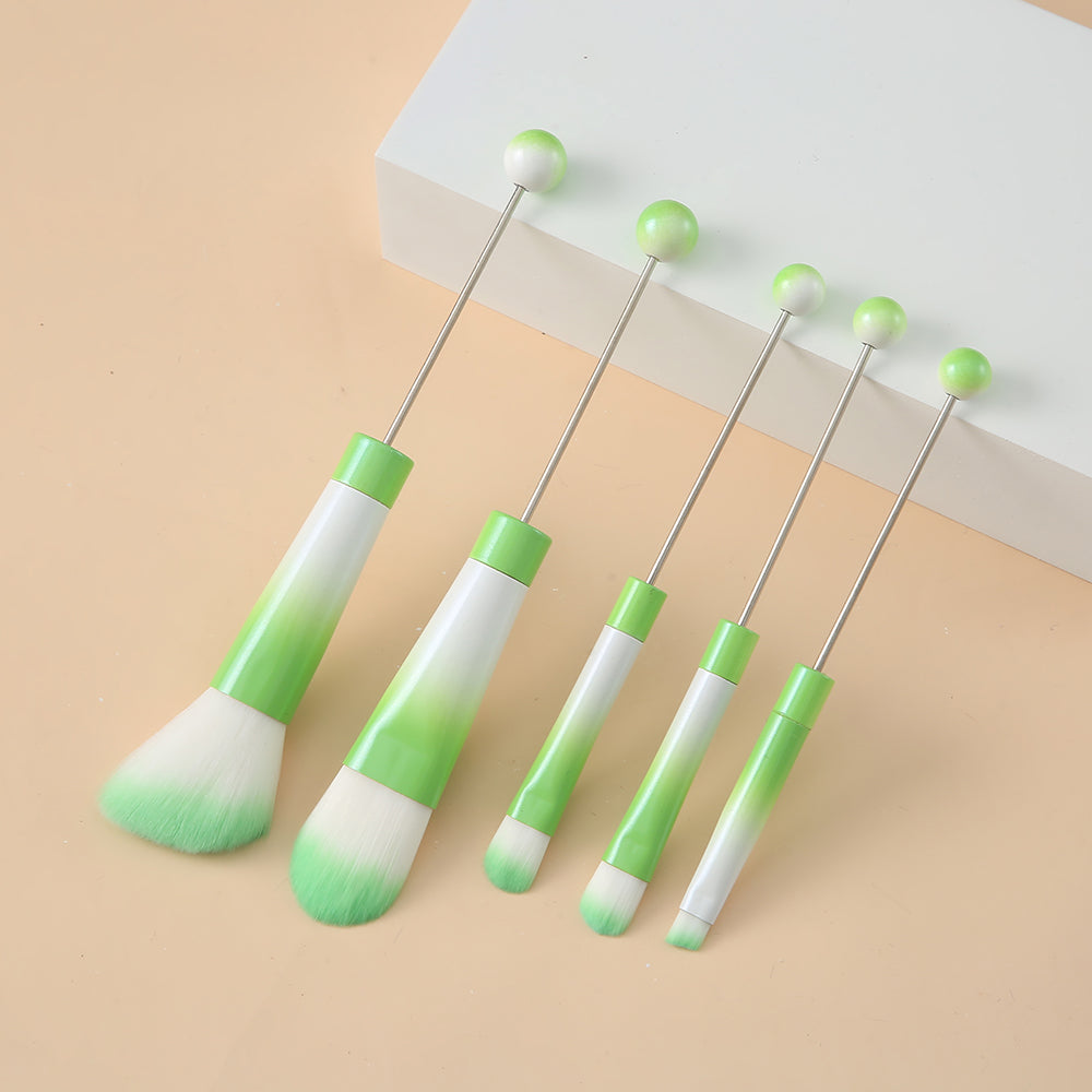 Wholesale Beadable Metal DIY Makeup Brush Set