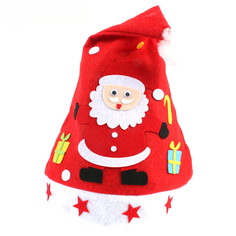 Wholesale Handmade DIY Christmas Hat Kindergarten Creative DIY Production Material Pack