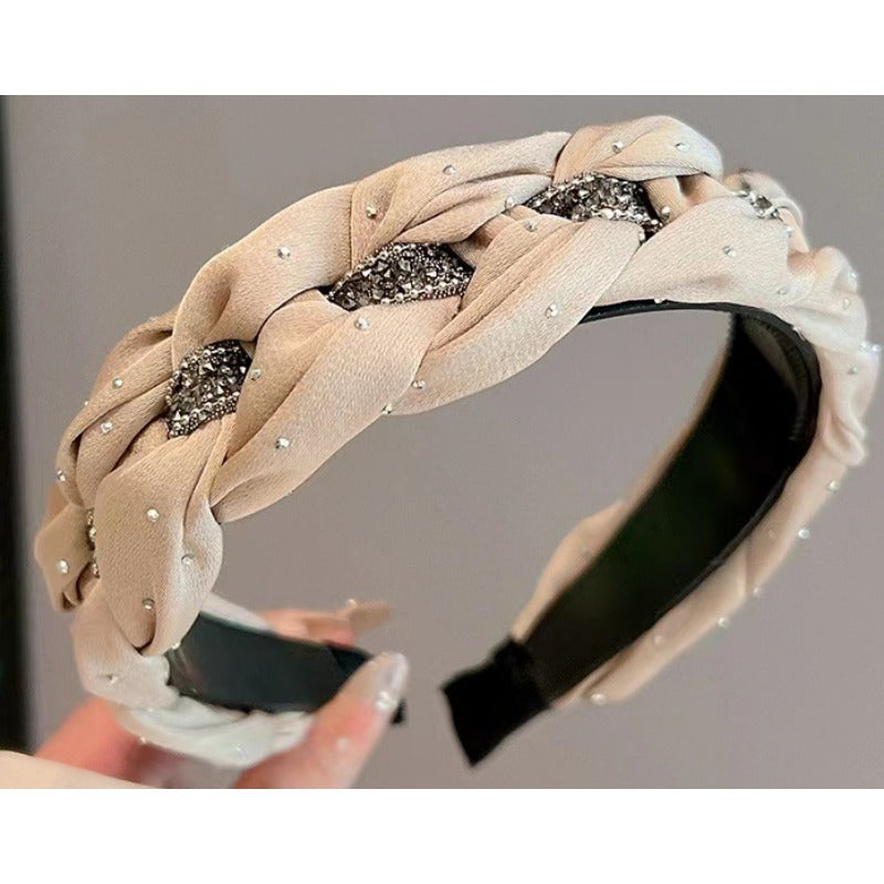 Wholesale Handmade Woven Rhinestone Crystal Headband