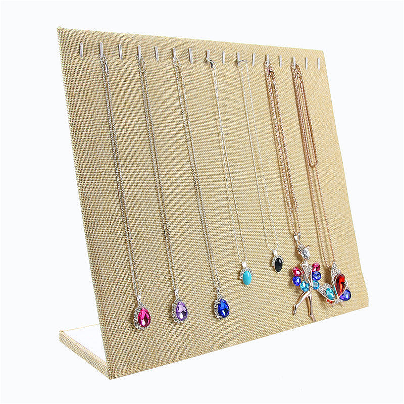 Venta al por mayor Soporte de exhibición de joyería de terciopelo de cartón