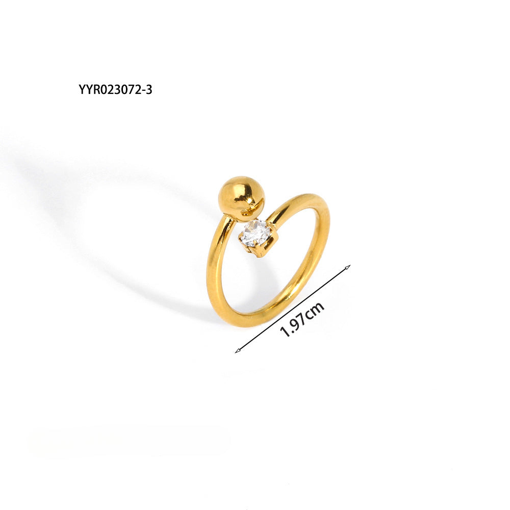 Wholesale 18K Gold Stainless Steel Ring