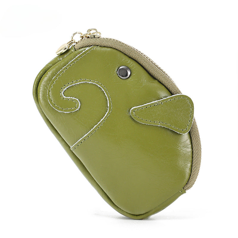 Wholesale Genuine Leather Mini Portable Small Wallet Coin Cash Organizer