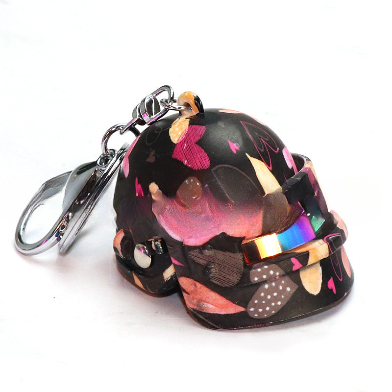 Wholesale of Three-level Helmet Alloy Keychains