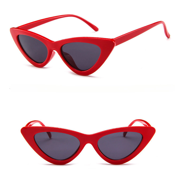 Wholesale Cat Eye Small Frame Triangular PC Sunglasses