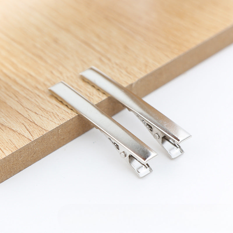 Wholesale 30pcs/pack Handmade Cream Glue DIY Word Clip Hairpin Material Package Accessories